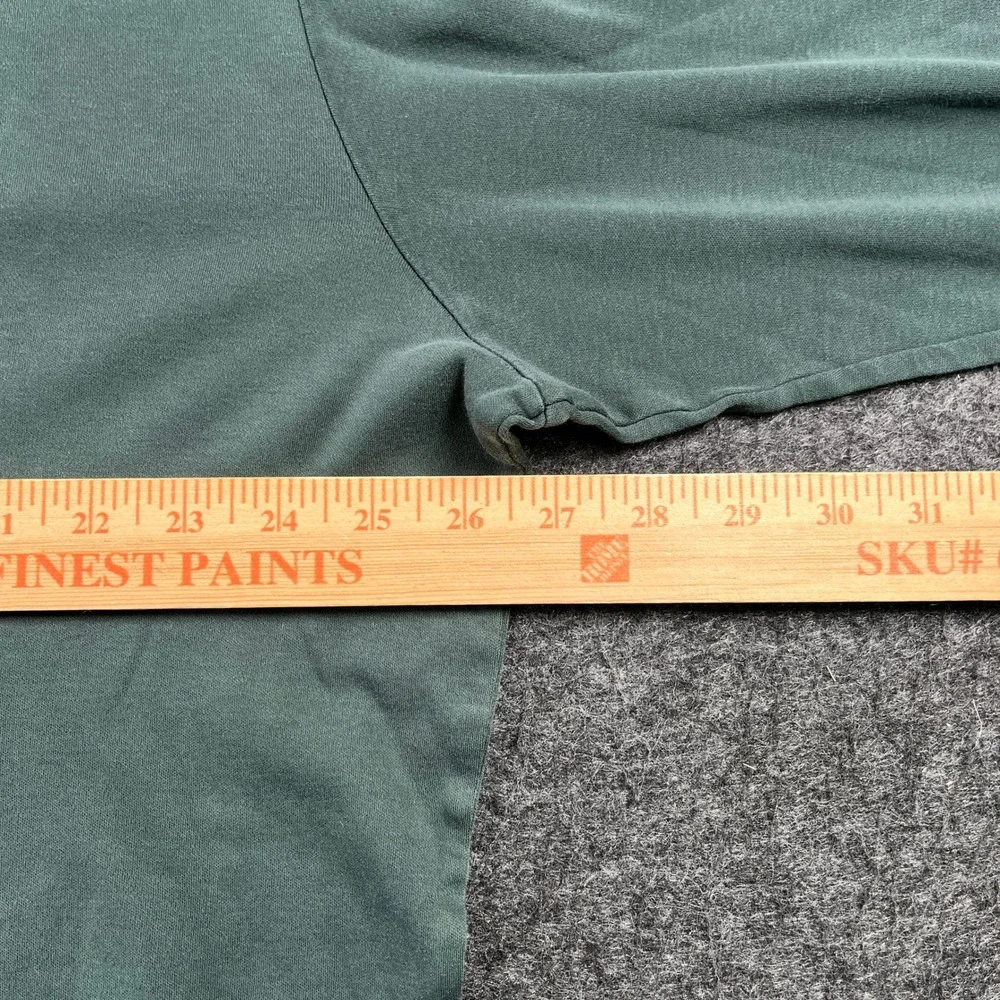 Polo Ralph Lauren Mock Neck Shirt Mens XL Green Excellent Vintage Pima Cotton